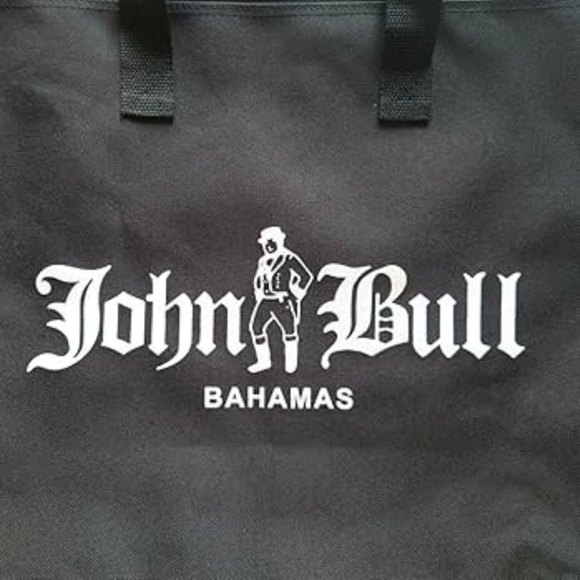 NWT John Bull Bahamas Black Zipper Closure Tote - Picture 2 of 3